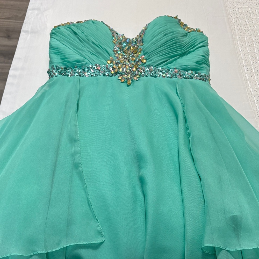 Elegant Green Kids Dress